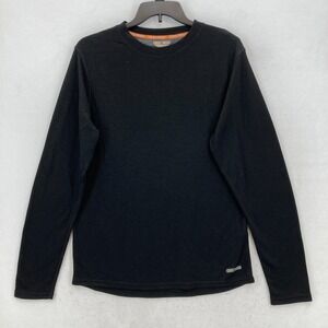 Omni Wool Base Layer Long Sleeve T-Shirt Mens XL Black Wool Blend Outdoors Camp
